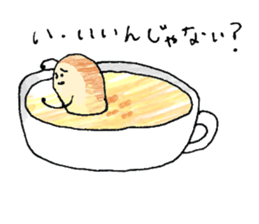Soup and bread sticker #10628416