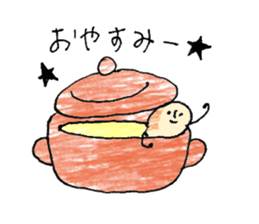 Soup and bread sticker #10628418