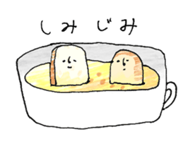 Soup and bread sticker #10628422