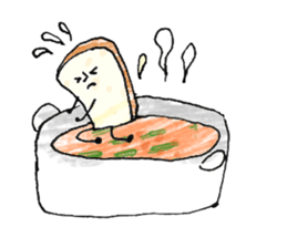 Soup and bread sticker #10628424