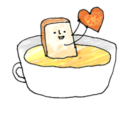 Soup and bread sticker #10628437