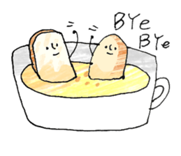 Soup and bread sticker #10628439