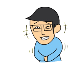 Mr.glasses! sticker #10628553