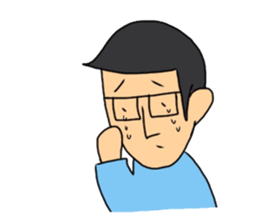 Mr.glasses! sticker #10628554