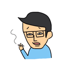 Mr.glasses! sticker #10628557