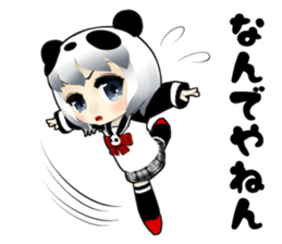 Panda girl Japan Kansai dialect sticker #10630360