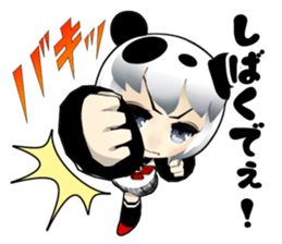 Panda girl Japan Kansai dialect sticker #10630373