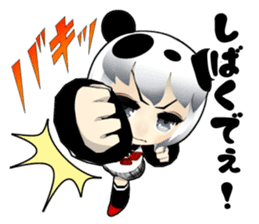 Panda girl Japan Kansai dialect sticker #10630373