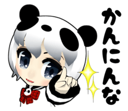 Panda girl Japan Kansai dialect sticker #10630383