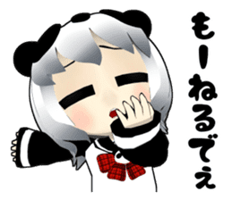 Panda girl Japan Kansai dialect sticker #10630389