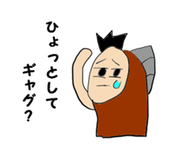 Invective human face fish Messi sticker #10630648