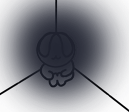 Funny and strange rabbit sticker #10630799