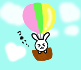 Funny and strange rabbit sticker #10630822