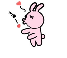 Funny and strange rabbit sticker #10630827