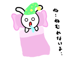 Funny and strange rabbit sticker #10630830