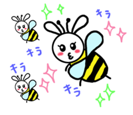 Funny and strange rabbit sticker #10630831