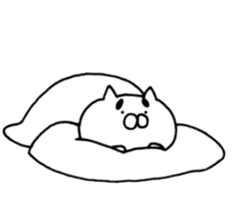 Cat sauce eyebrow. sticker #10631031