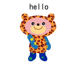 An animal wearing a costume. sticker #10631153