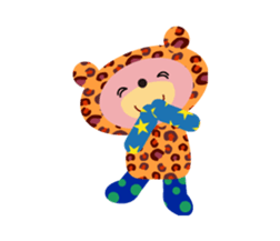 An animal wearing a costume. sticker #10631154