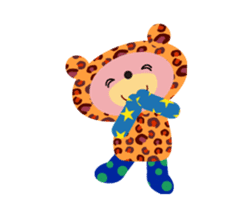 An animal wearing a costume. sticker #10631154