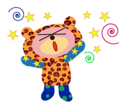 An animal wearing a costume. sticker #10631159