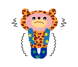 An animal wearing a costume. sticker #10631167