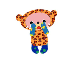 An animal wearing a costume. sticker #10631170