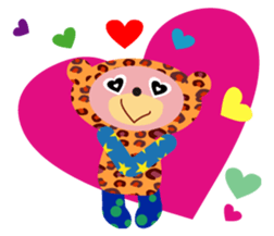 An animal wearing a costume. sticker #10631173