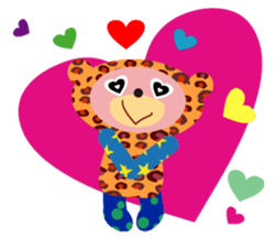 An animal wearing a costume. sticker #10631173