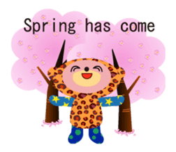 An animal wearing a costume. sticker #10631179