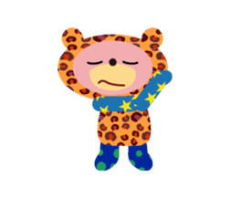 An animal wearing a costume. sticker #10631181