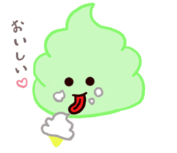 Yes! This is a soft serve ice cream!! sticker #10631413