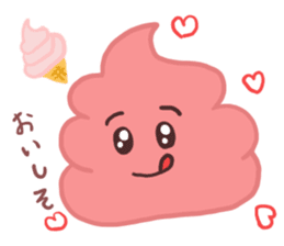 Yes! This is a soft serve ice cream!! sticker #10631426