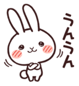 Cute rabbit "Mopu-usa" 3 sticker #10631432