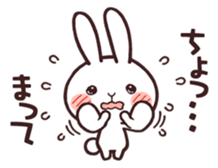 Cute rabbit "Mopu-usa" 3 sticker #10631436