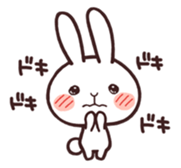 Cute rabbit "Mopu-usa" 3 sticker #10631438