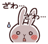 Cute rabbit "Mopu-usa" 3 sticker #10631439
