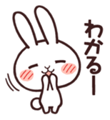 Cute rabbit "Mopu-usa" 3 sticker #10631441