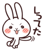 Cute rabbit "Mopu-usa" 3 sticker #10631442