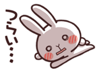 Cute rabbit "Mopu-usa" 3 sticker #10631446