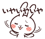 Cute rabbit "Mopu-usa" 3 sticker #10631449