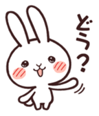 Cute rabbit "Mopu-usa" 3 sticker #10631452