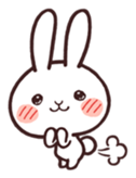 Cute rabbit "Mopu-usa" 3 sticker #10631456