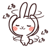 Cute rabbit "Mopu-usa" 3 sticker #10631460