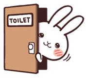 Cute rabbit "Mopu-usa" 3 sticker #10631462