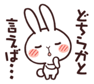 Cute rabbit "Mopu-usa" 3 sticker #10631464