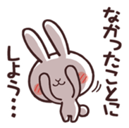 Cute rabbit "Mopu-usa" 3 sticker #10631468