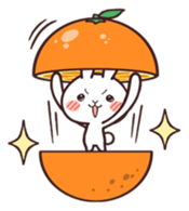 Cute rabbit "Mopu-usa" 3 sticker #10631471