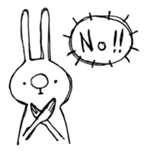 Mr. Usamaru of deadpan rabbit. by Simotuki.S