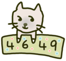 Daily conversation of interesting  cat sticker #10631564